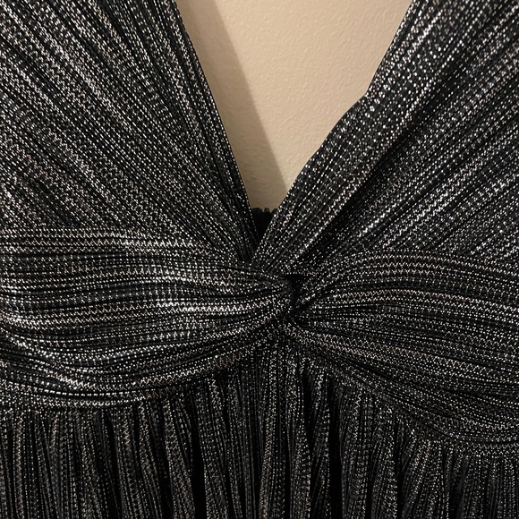 NWT Sabina Musayev Morgana Dress Black Silver Size Small - Picture 7 of 9